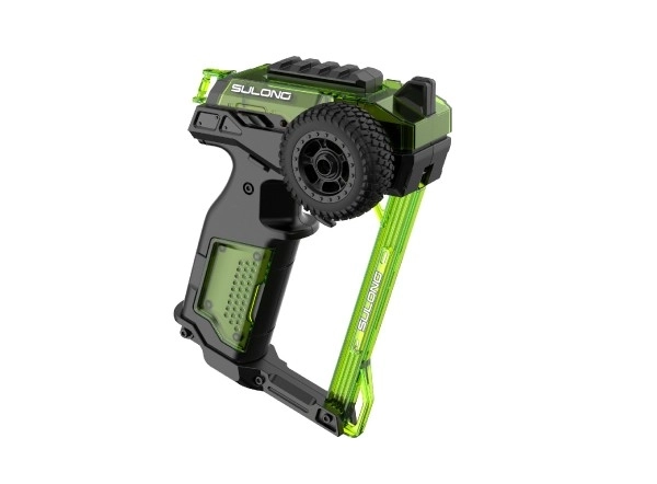 Auto RC buggy plast 22cm komplet za izgradnju 24MHz na baterije zelene u kutiji 34x25x7cm