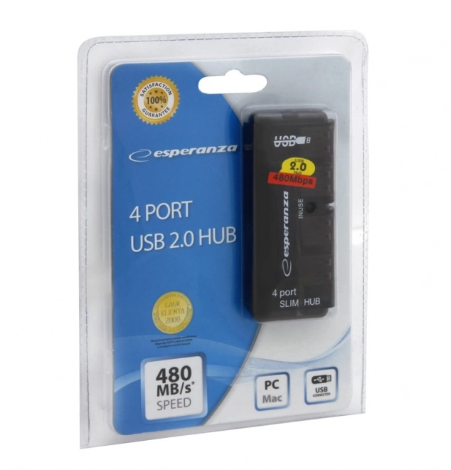 USB Hub Esperanza 4 Porta 2.0