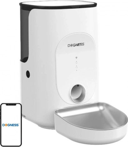 Dogness F16 pametni dozer za hranu 4 l s inox zdjelicom (bijeli)