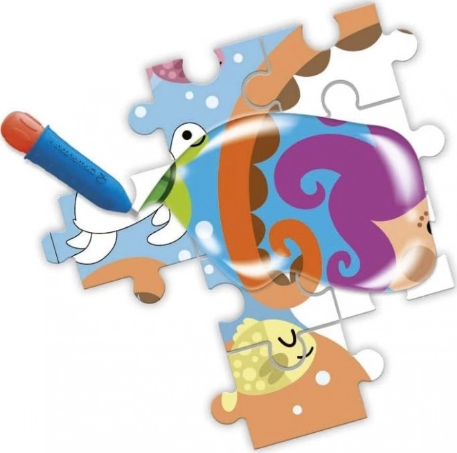 Puzzle s oslikavanjem vodom Dubine mora 30 dijelova