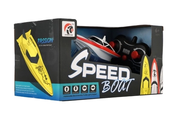 Motorni čamac/brod za vodu RC plast 19cm na baterije+punjivi paket+USB 2,4Ghz u kutiji 26x13x15cm