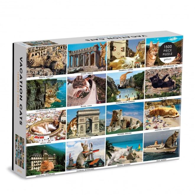 Galison puzzle mačke na odmoru 1500 komada