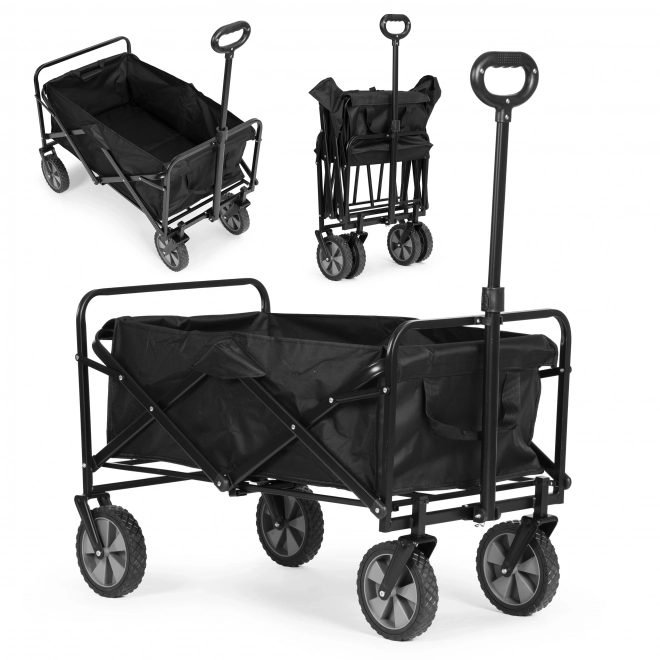 ModernHome sklopivi transportni kolica crna