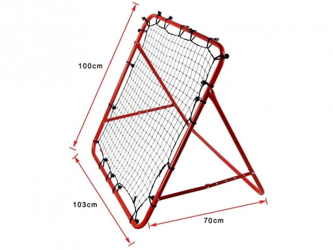 Treningokvir Rebounder za skakački nogomet 100x100cm