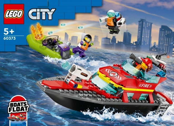 LEGO® City 60373 Vatrogasni spasilački brod i čamac