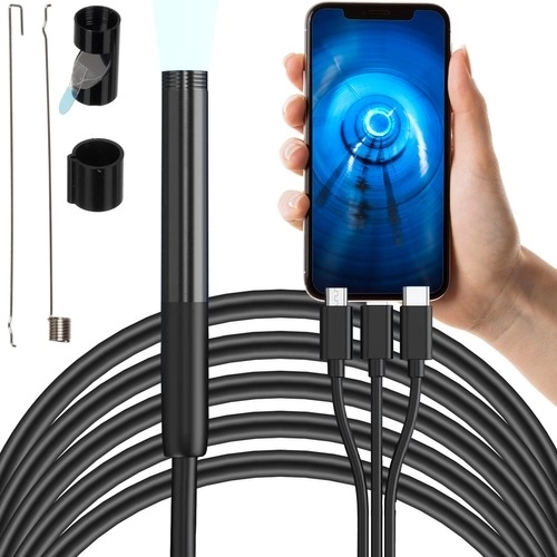Endoskopska inspekcijska kamera 2 m BIGSTREN Full HD s LED i adapterima