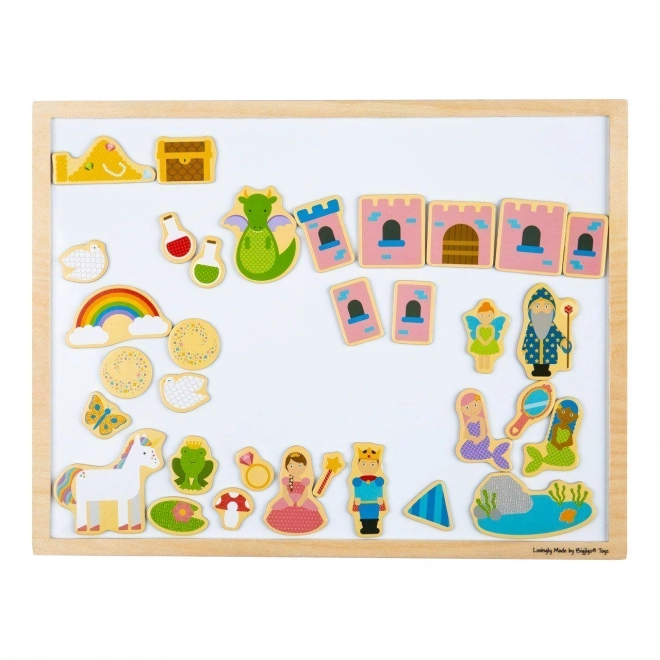 Bigjigs Toys Drvena magnetska ploča