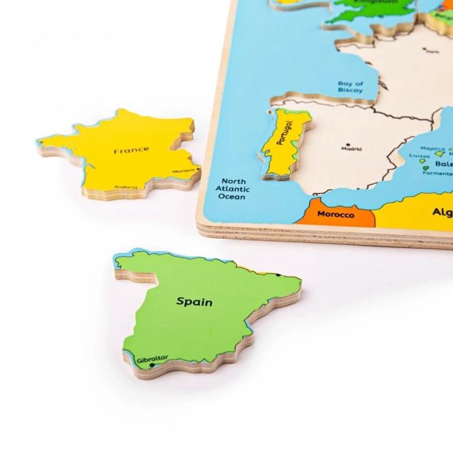 Bigjigs Toys Drvene puzzle mapa Europe 25 dijelova