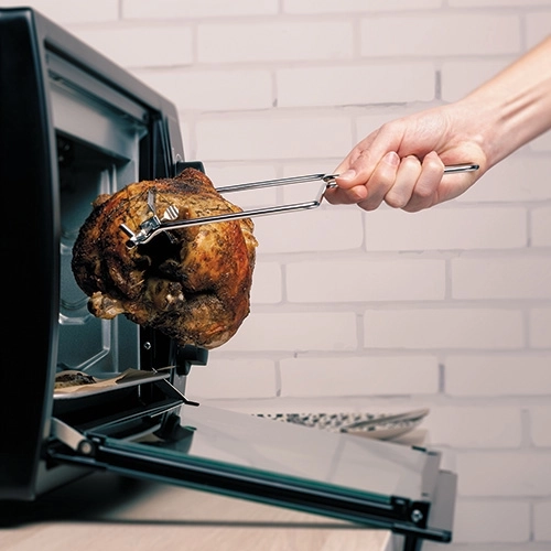 Rotisserie 360° za sočno meso
