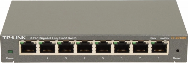 8-priključni gigabitni Easy Smart switch TP-Link TL-SG108E