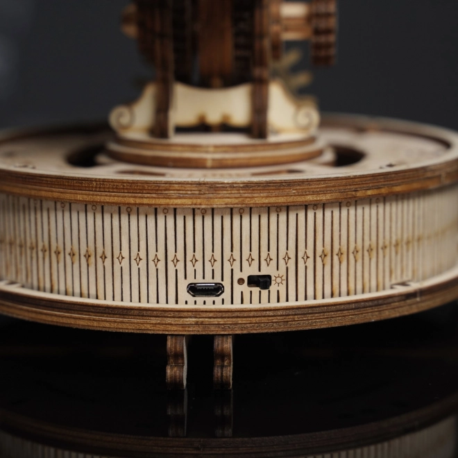 RoboTime 3D drvene mehaničke puzzle Svjetleći globus
