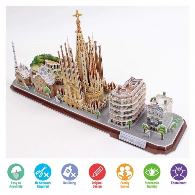 3D slagalica City Line Barcelona