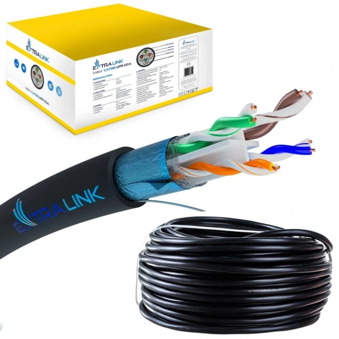Mrežni kabel Extralink CAT6 FTP vanjski 305m