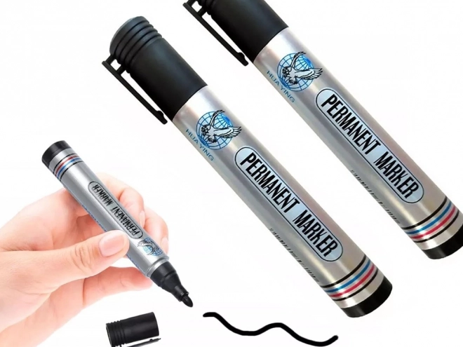 crni permanentni vodootporni marker