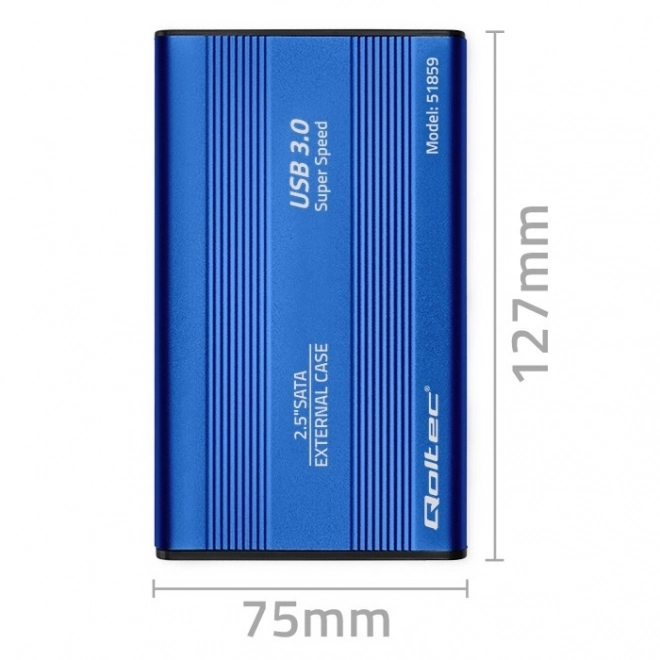 Vanjsko kućište za HDD/SSD 2.5" SATA3 USB 3.0 Plavo