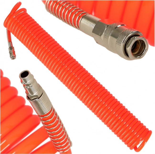 Spiralno pneumatsko crijevo za kompresor 12 mm, 15 m Kafuwell