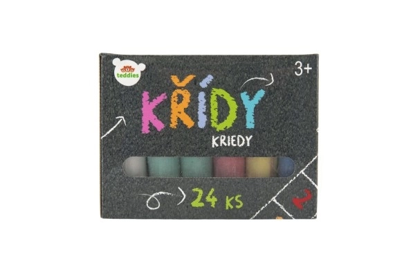 Šarene krede za pločnike 24 kom u kutiji 15x11x10cm