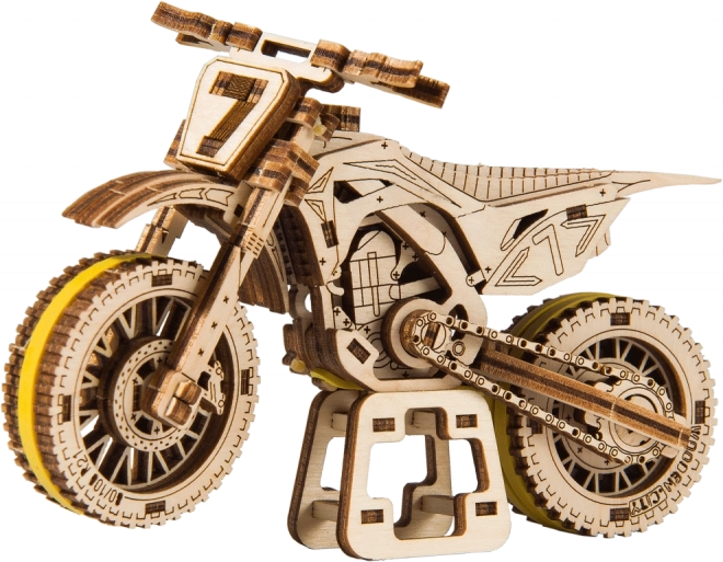 Drvene 3D puzzle motocikl MotoCross WOODEN CITY (88 dijelova)