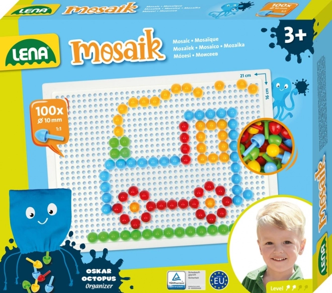 Lena mozaik s gljivicama za djecu – 100 kom