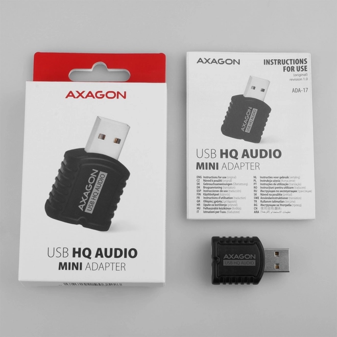 Usb audio adapter Axagon HQ mini