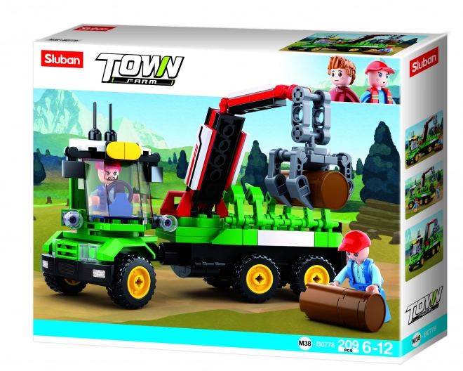 Sluban Farma Traktor s prikolicom za trupce