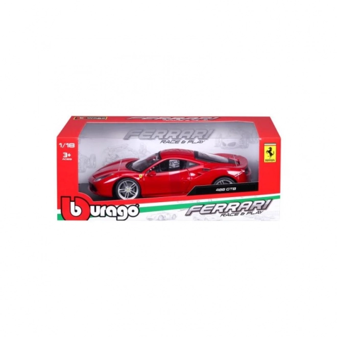 Metalni auto Ferrari 488 GTB crveno