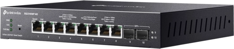 8× 2,5G PoE+ za modernu opremu