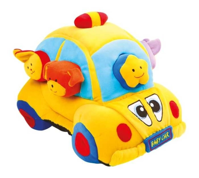Mali tekstilni auto sa umetnim oblicima