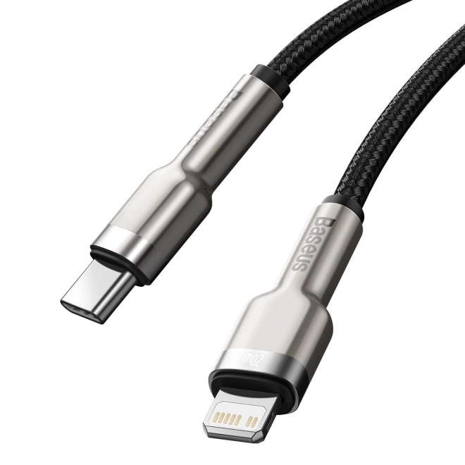 Baseus USB-C na Lightning kabel Cafule 20W, 2m crni