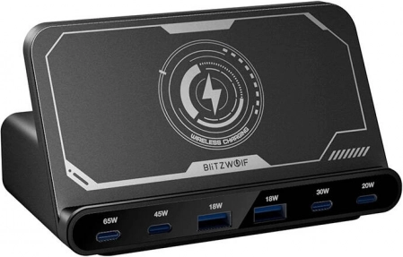 BlitzWolf brzi punjač 160W, crna