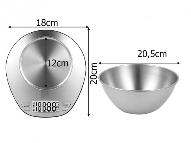 Digitalna kuhinjska vaga s preciznošću 5kg/1g