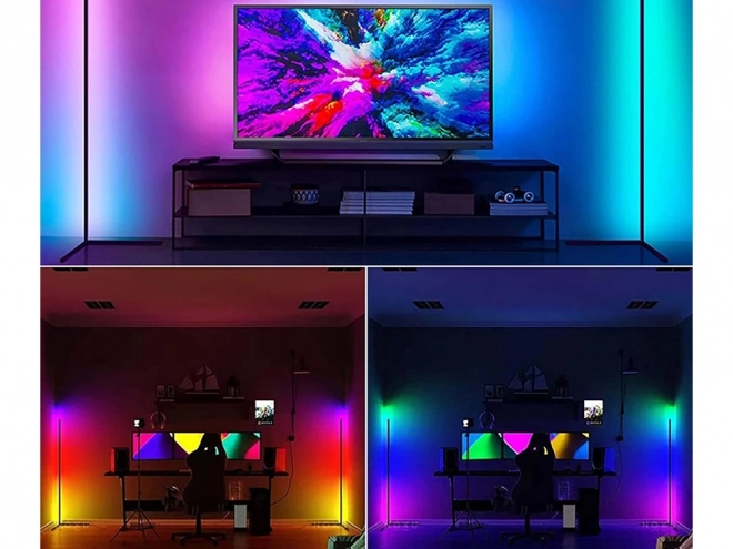 Kutna RGB LED lampa s daljinskim upravljanjem i aplikacijom