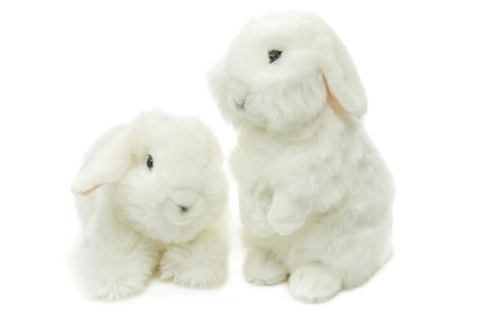 Plišani Bijeli Zec 18 cm