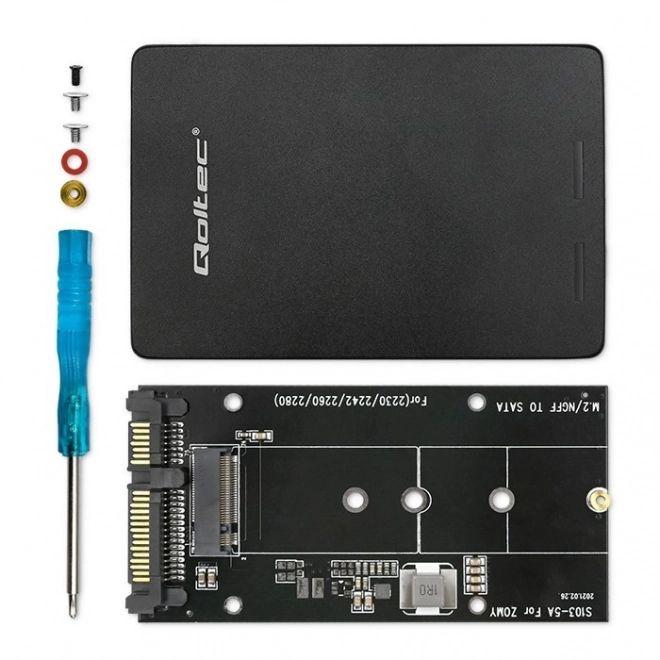 Adapter za disk M.2 SSD | SATA NGFF na SATA III | 2TB | Super brzina 6Gb/s | crni