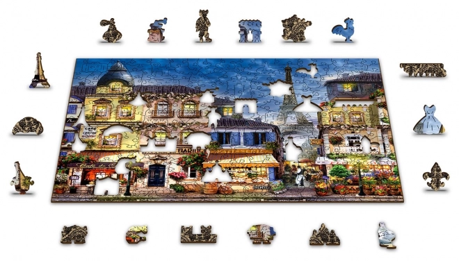 Drvene puzzle Doručak u Parizu 2u1