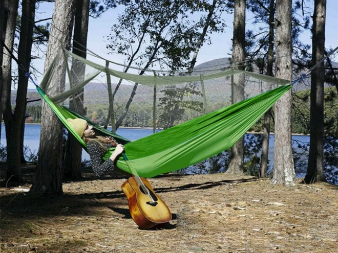 Ljuljačka mreža s mrežom protiv komaraca 270x140cm