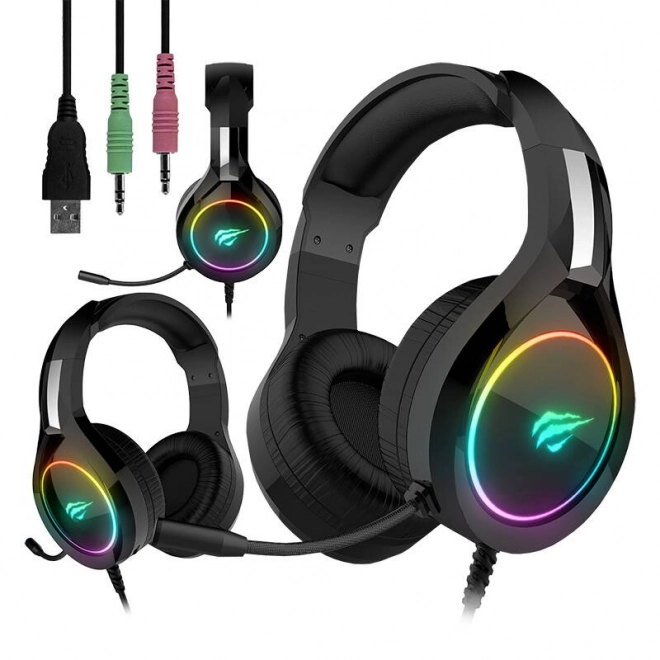 Gaming slušalice Havit GAMENOTE H2232D RGB USB 3,5 mm
