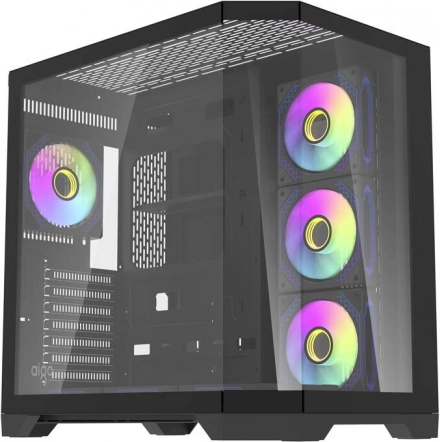 Računalno kućište Darkflash FT418 Pro sa 7 ARGB ventilatora (crno)