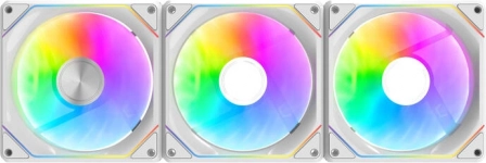 Računalni ventilatori Darkflash Gauss ARGB bijeli RGB set 3 komada