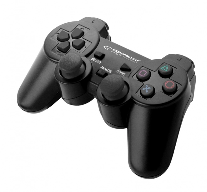 Crni gamepad s vibracijama za PS3 i PC