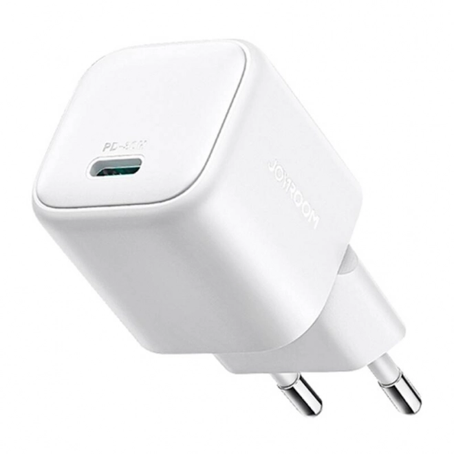 Joyroom minijaturni punjač 30W GaN bijela