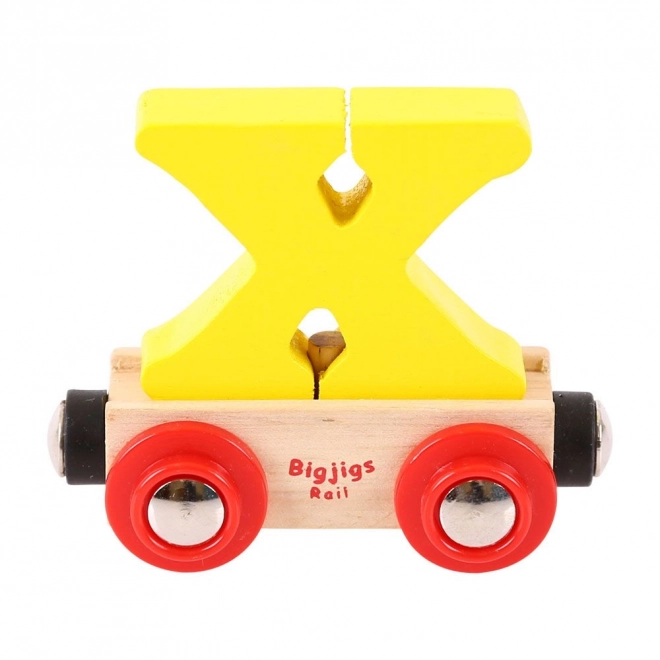 Bigjigs Rail Vagonek drvene vlakodrome - Slovo X