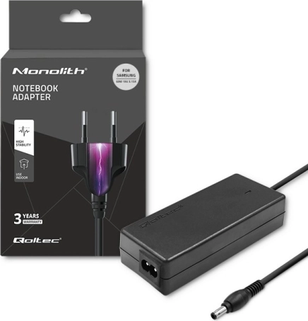 Napajanjač za SAMSUNG 60 W, 19 V, 3,15 A, 5,5 × 3,5 mm + pin – QOLTEC