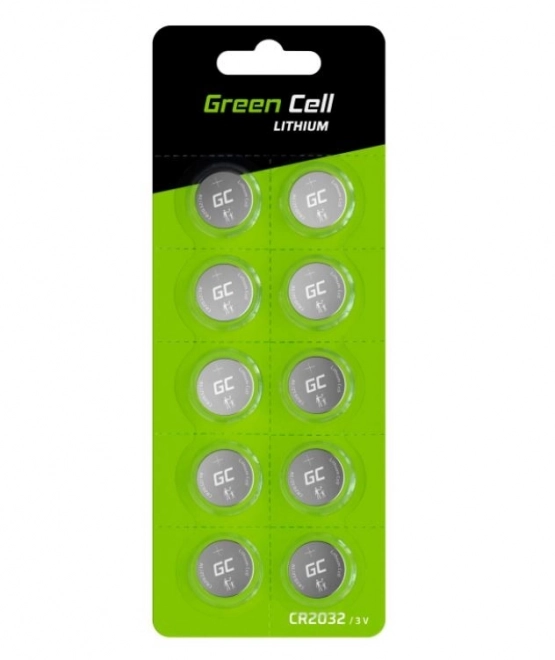 Gumbaste baterije Green Cell 10x CR2032 3V