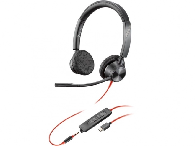 Slušalice Poly Blackwire 3325 s adapterom USB-C/A