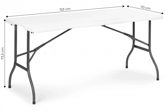 Sklopivi catering stol 153 cm bijeli MultiGarden
