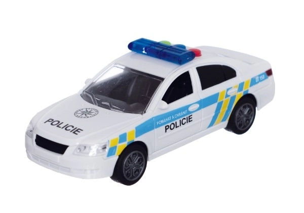 Auto policija plastika 15cm na baterije sa zvukom i svjetlom na inerciju u kutiji 20x11x9cm