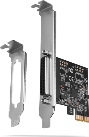 PCIe kontroler s 1 paralelnim LPT (DB25) priključkom s niskim i standardnim profilom