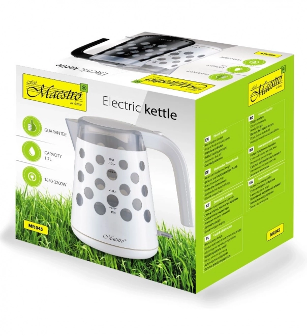 Električni kuhalo za vodu 1,7l 2200W "DROPS" MR-045-BIJELA