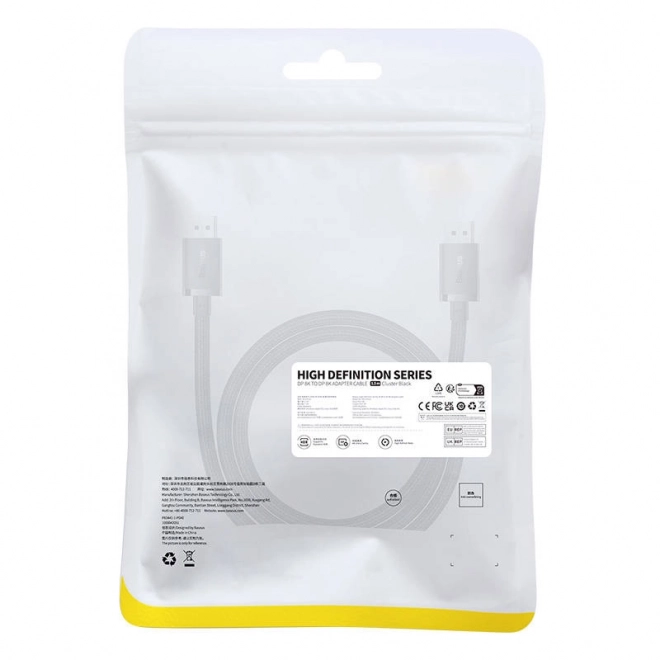 Kabel DisplayPort 8K 1,5 m Baseus Visoka Definicija